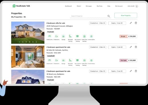Start listing properties
