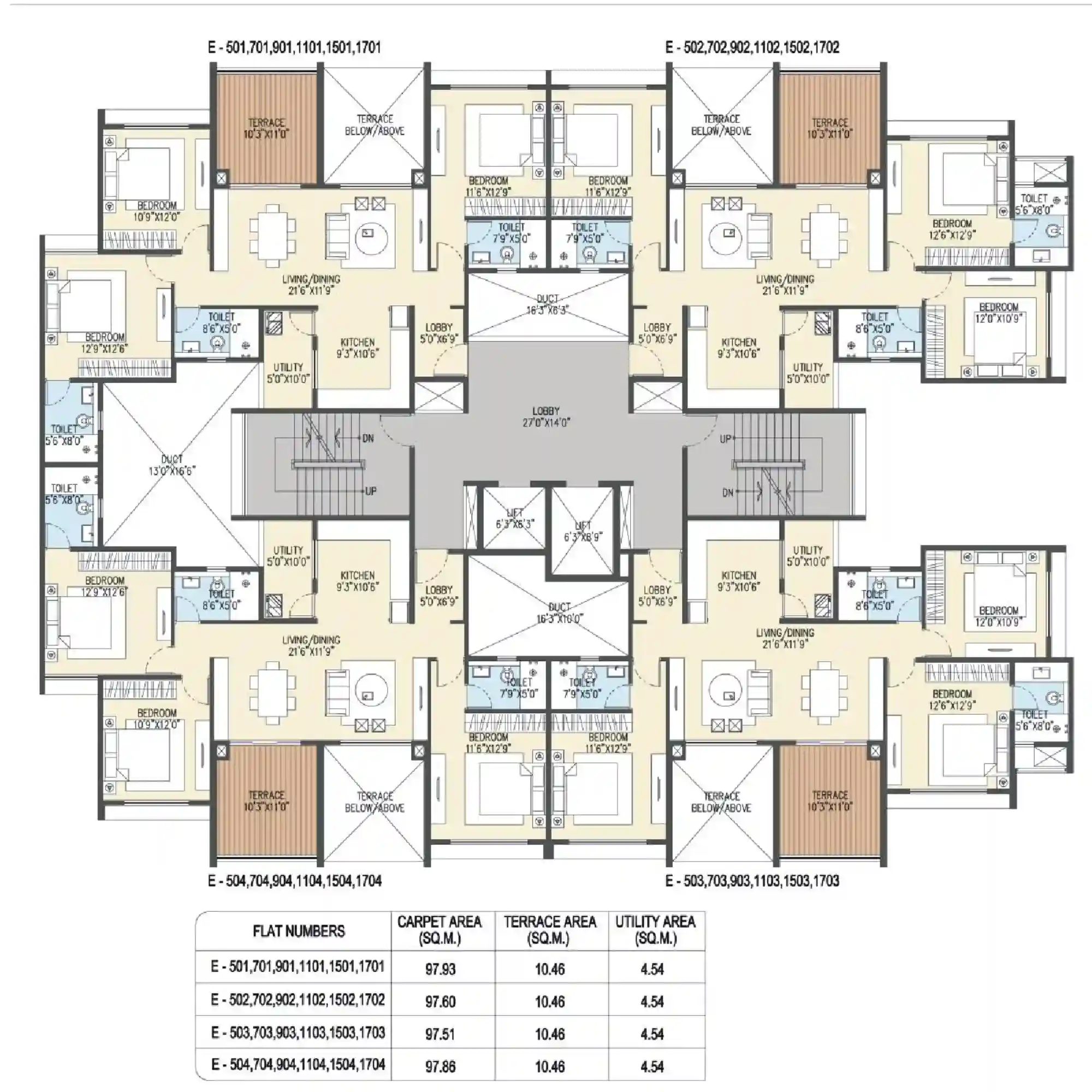 1 BHK Floor Plan